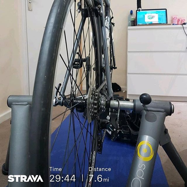 Zwift testing, my sensors are finally working on the CycleOps Fluid 2 trainer and cadence and speed sensors